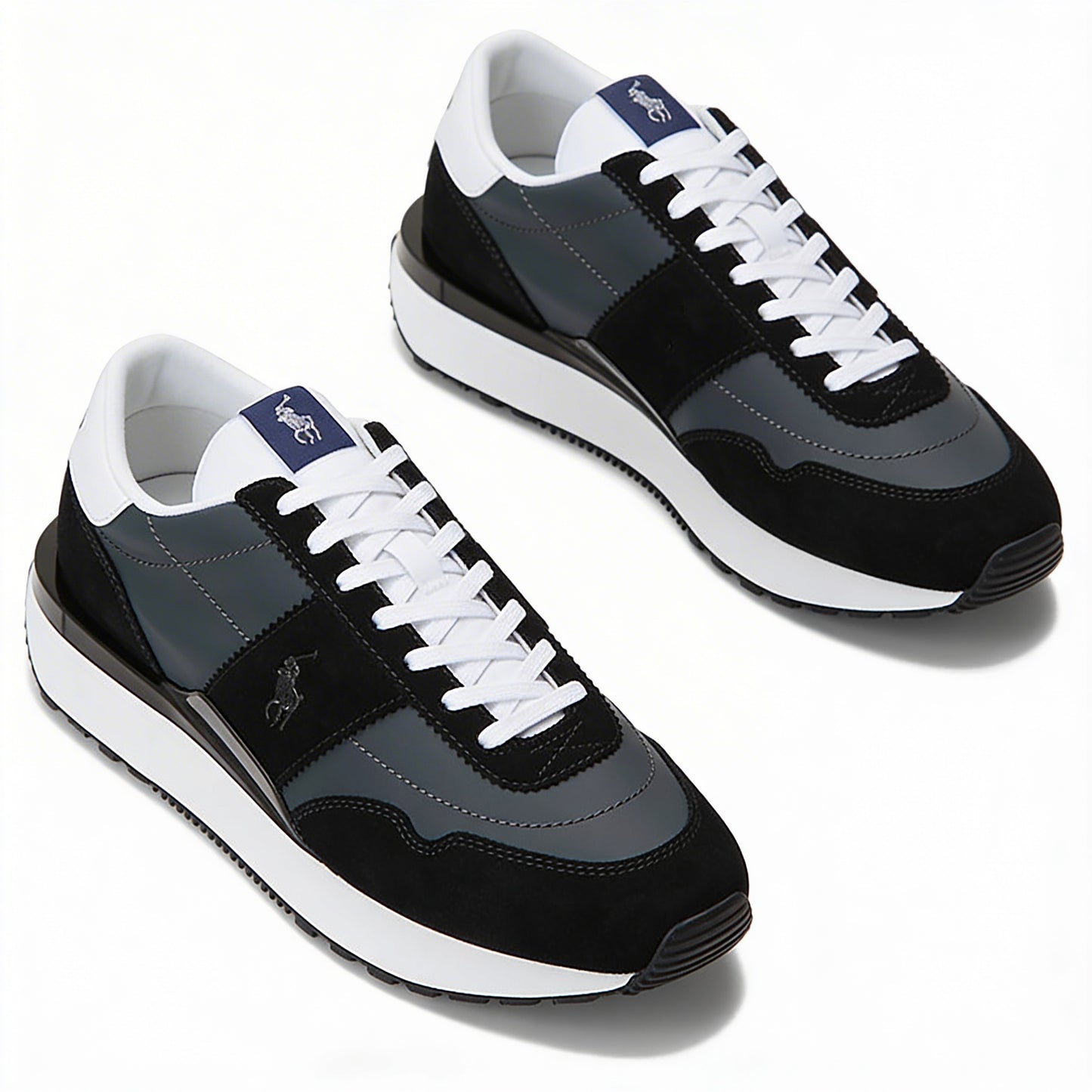 Polo Ralph Lauren TRAIN 89 PP Mens Casual Trainers Reflective Black