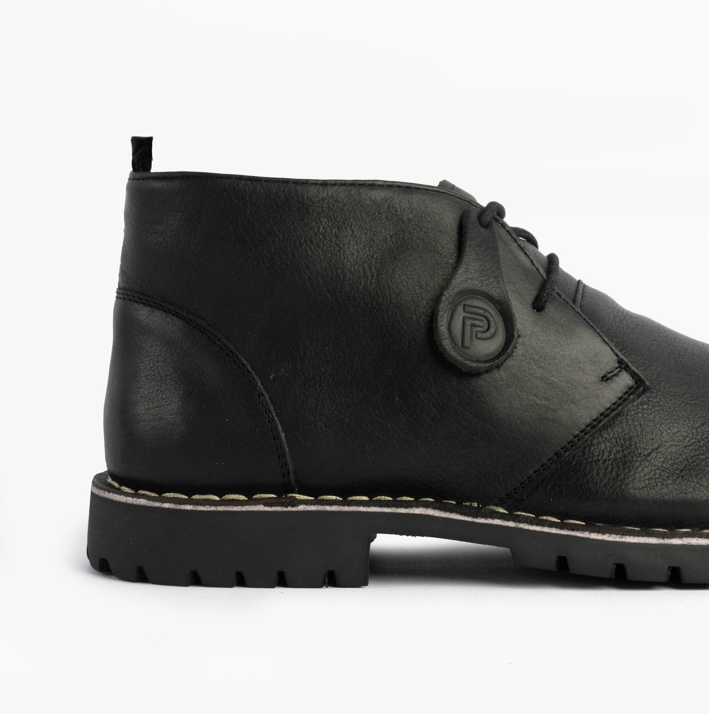 Popps COOPER Mens Desert Boots Black