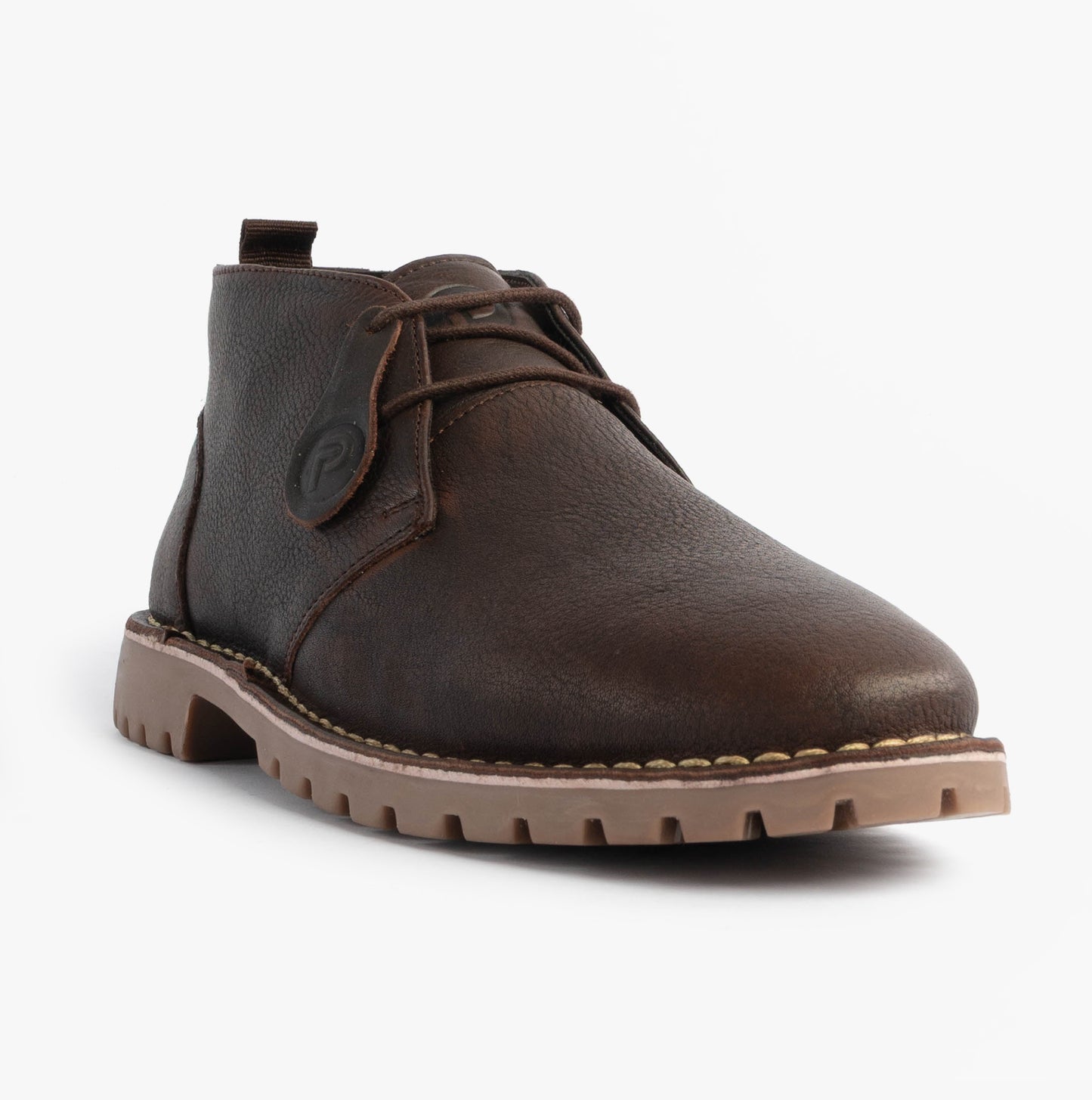 Popps COOPER Mens Desert Boots Dark Brown