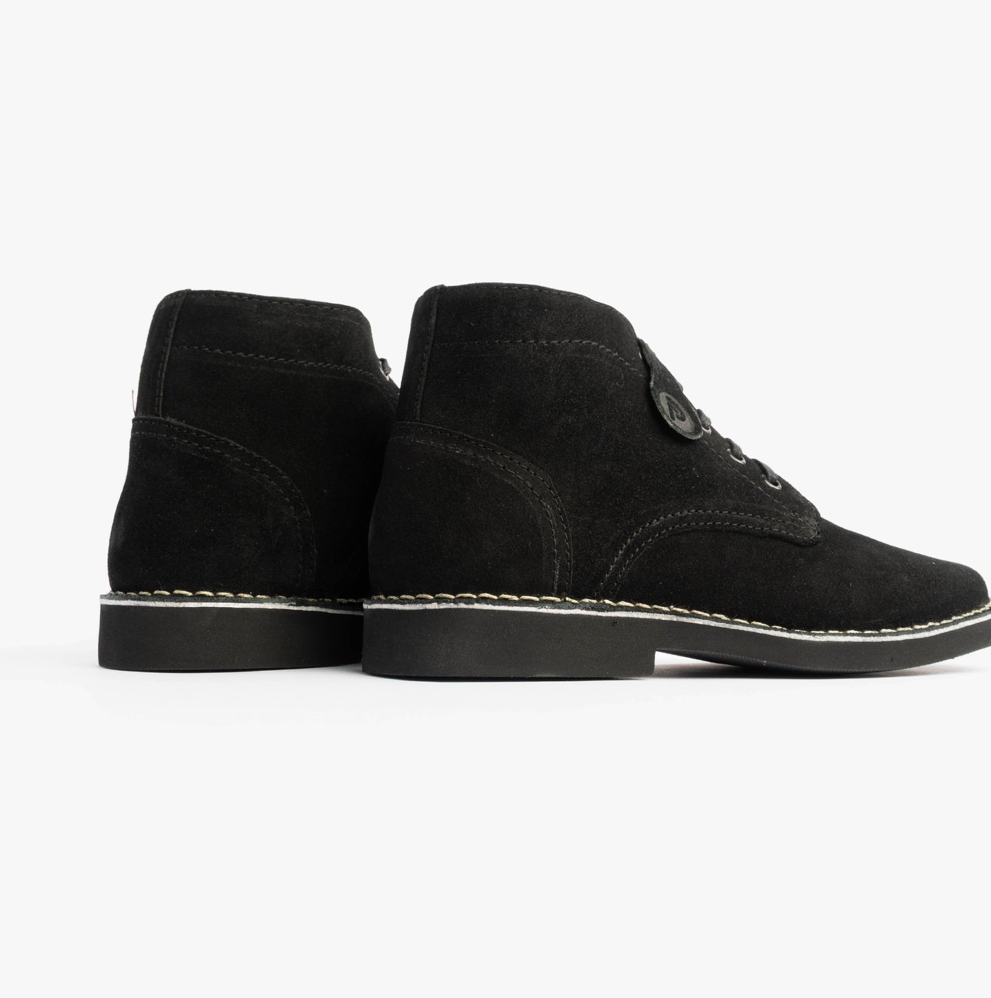 Popps RANGER Mens Desert Boots Black