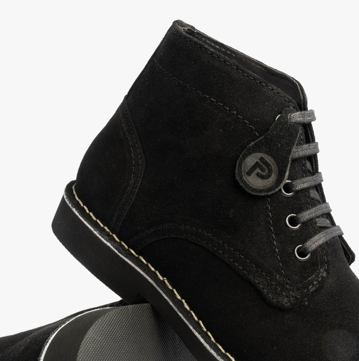 Popps RANGER Mens Desert Boots Black