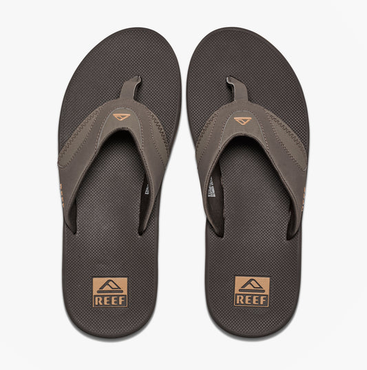 Reef FANNING Mens Comfort Sandals Brown/Gum