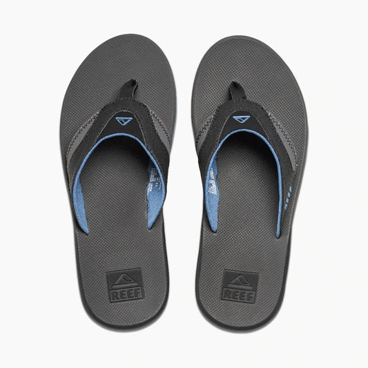 FANNING Mens Toe-Post Sandals Grey/Light/Blue