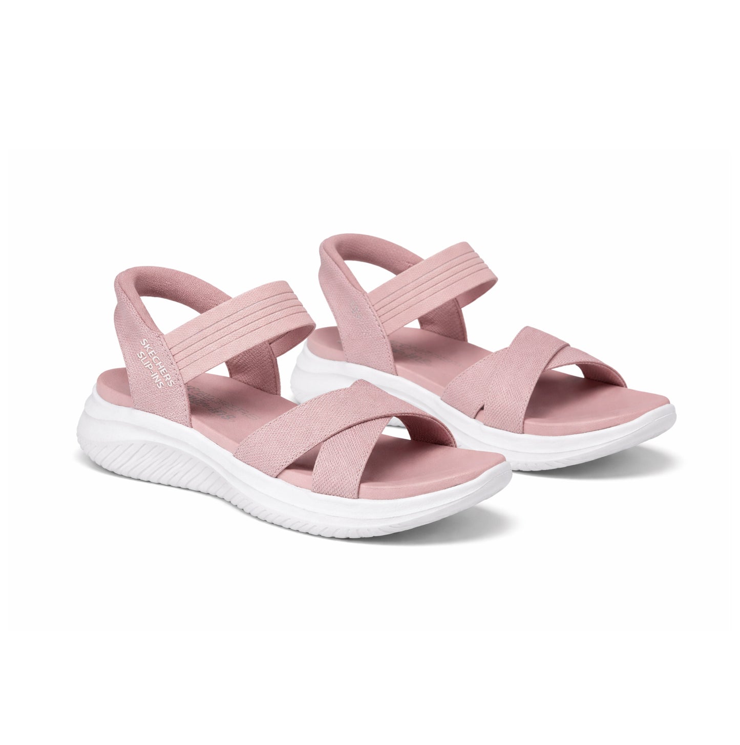 Skechers ULTRA FLEX 3.0 SANDAL - NEVER Womens Ankle Strap Sandals Rose