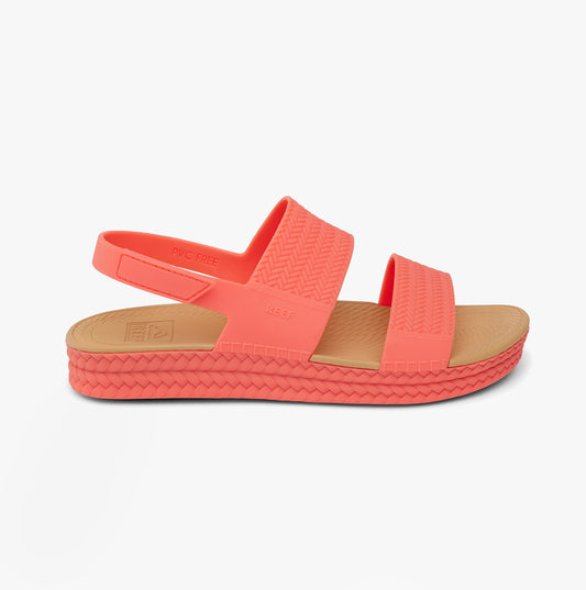 WATER VISTA Womens Sandals Sunset Coral