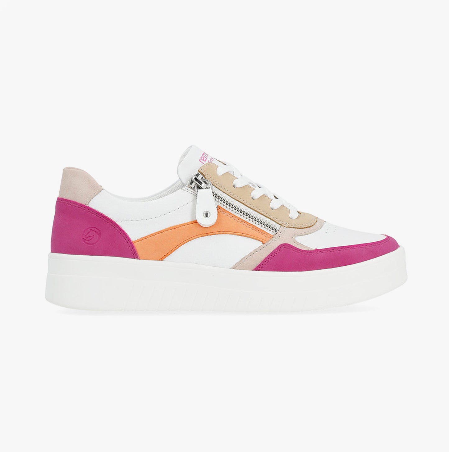 KENDRA Womens Trainers White/Fuschia