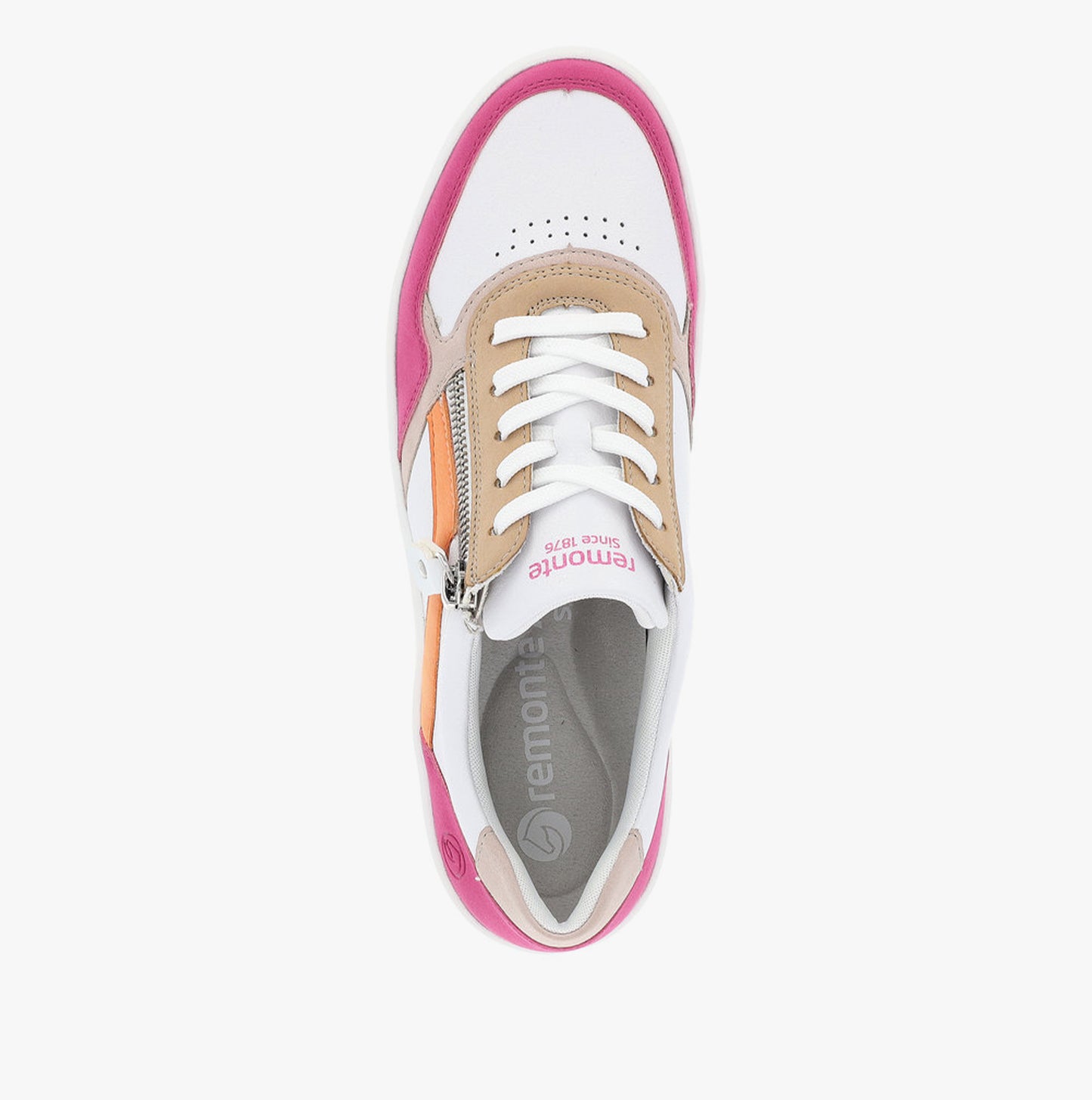 KENDRA Womens Trainers White/Fuschia