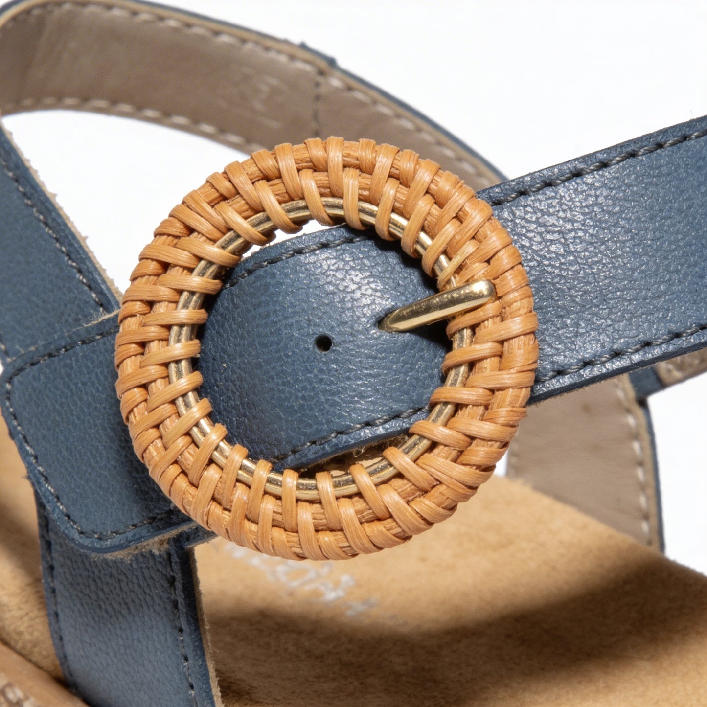 Remonte D0Q52 Womens Cross Strap Sandals Denim