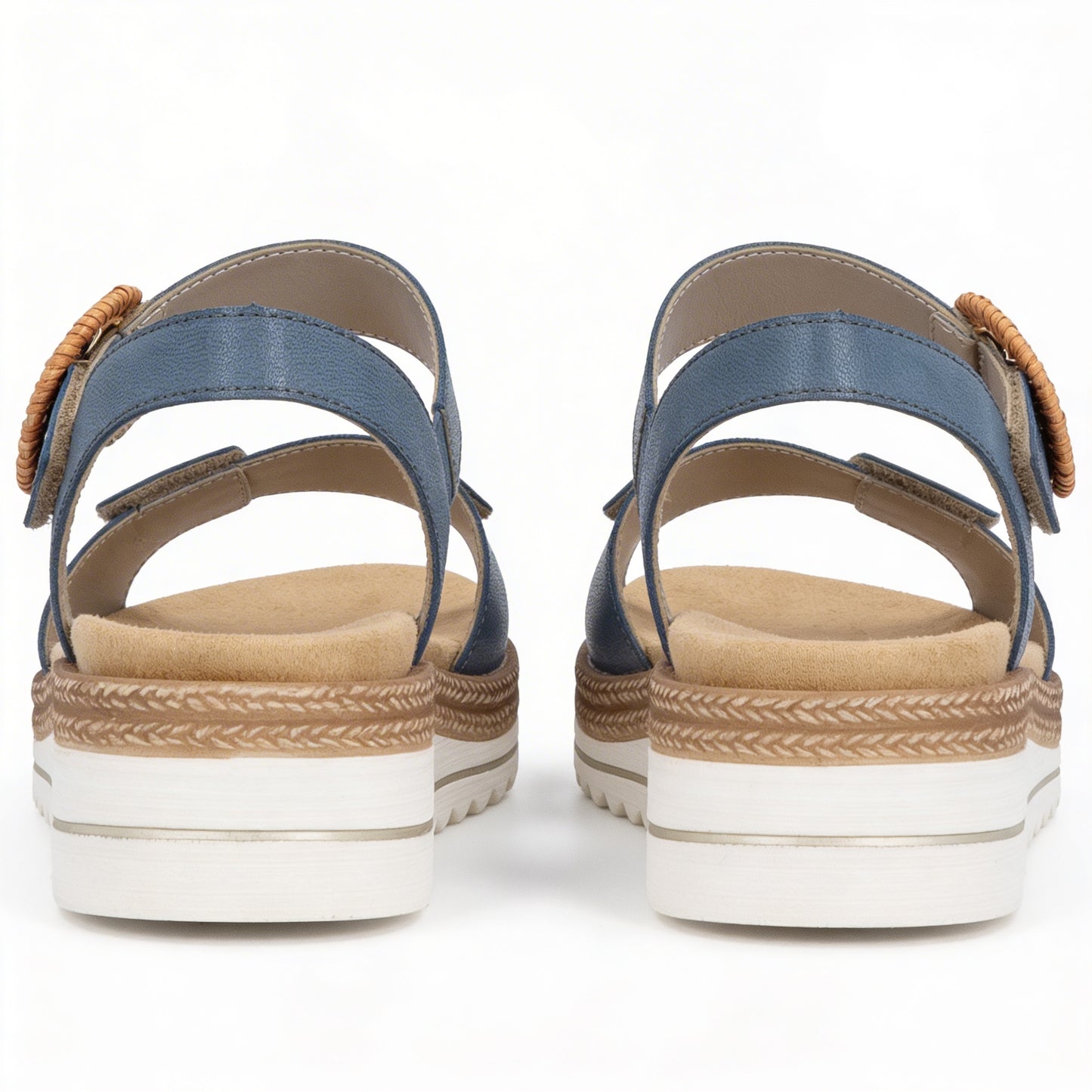 Remonte D0Q52 Womens Cross Strap Sandals Denim