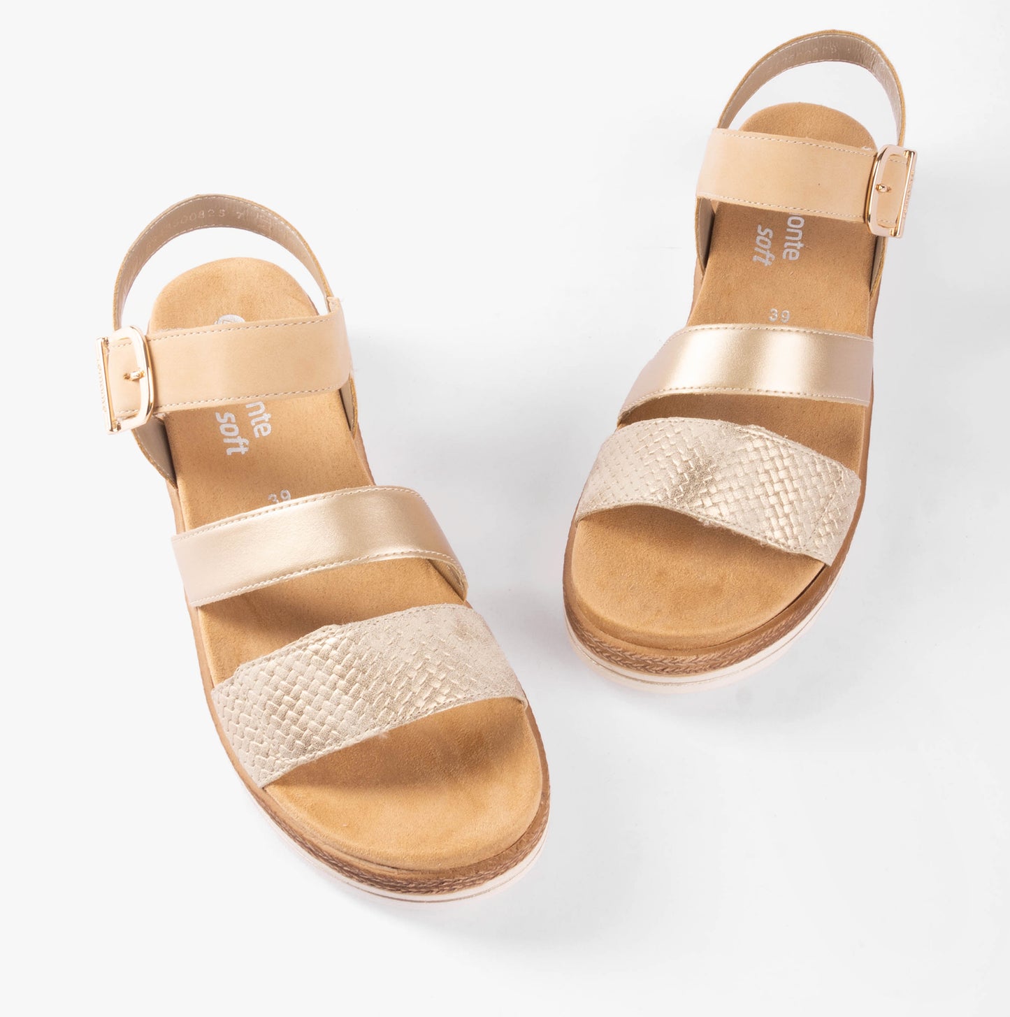 D0Q55-91 Womens Sandals Metallic