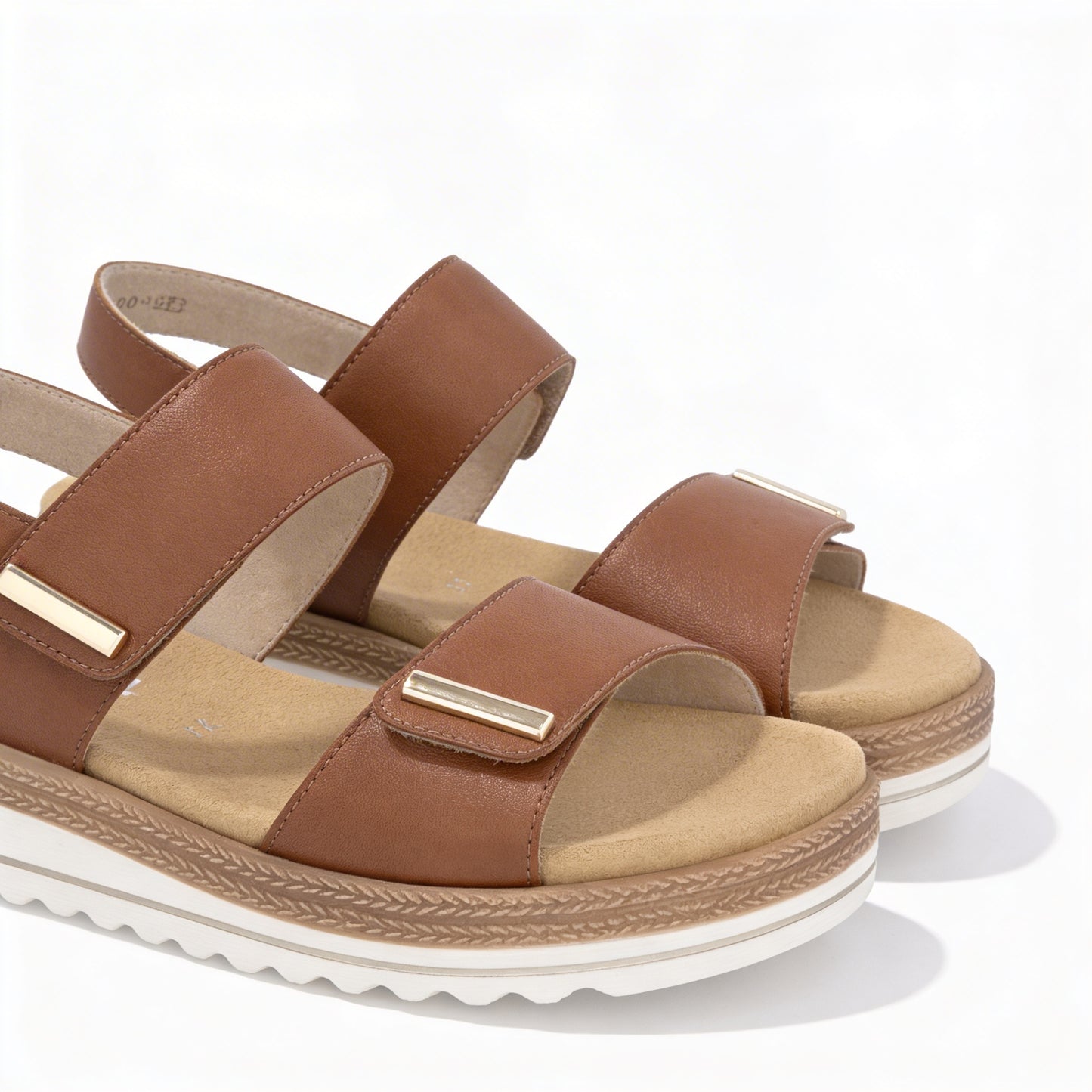Remonte D0Q59 Womens Ankle Strap Sandals Brown