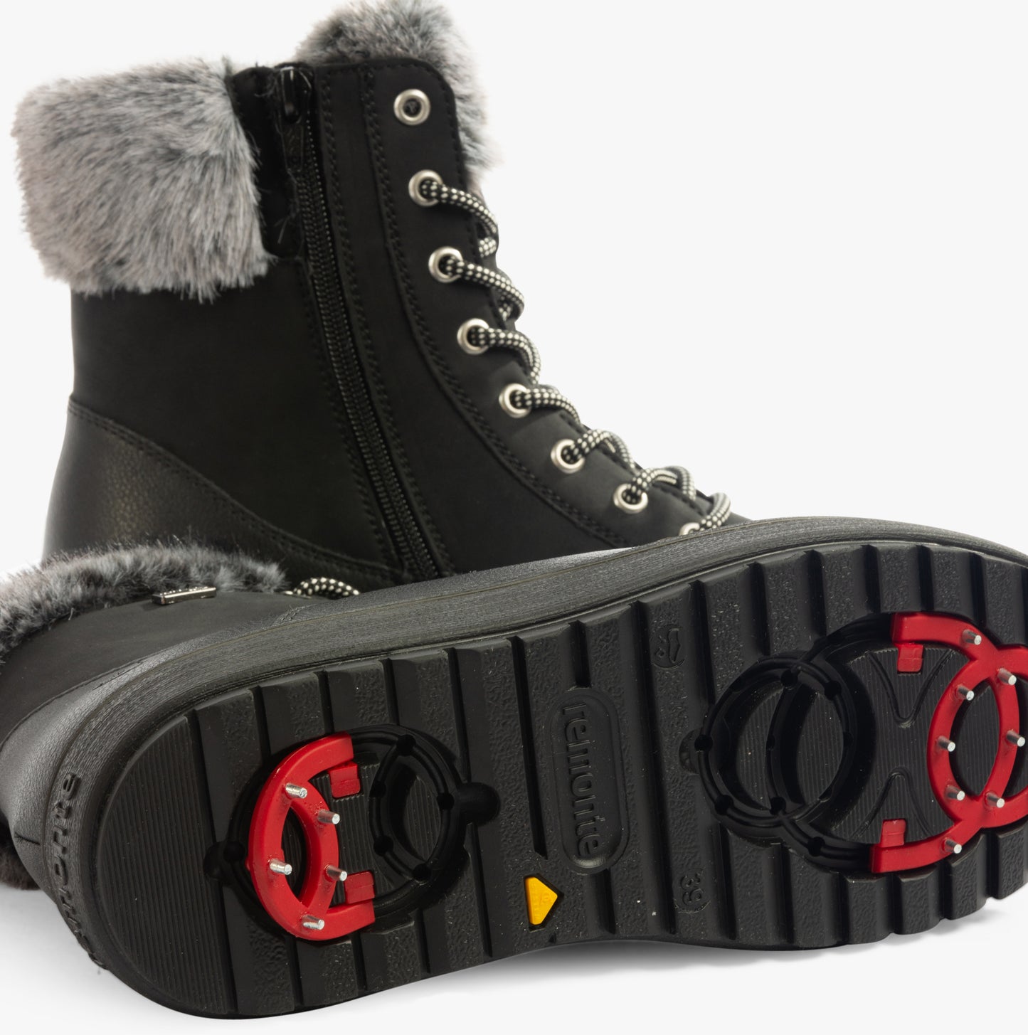 D0U78-03 Womens Boots Black