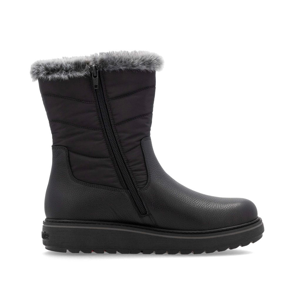 D0U79-03 Womens Boots Black