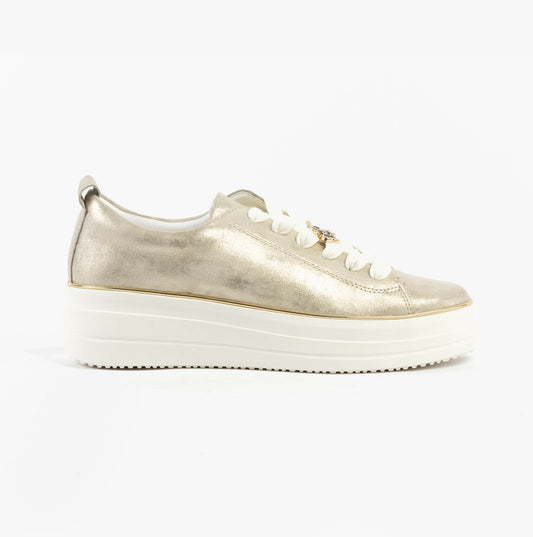 D1C03-60 Womens Trainers Gold