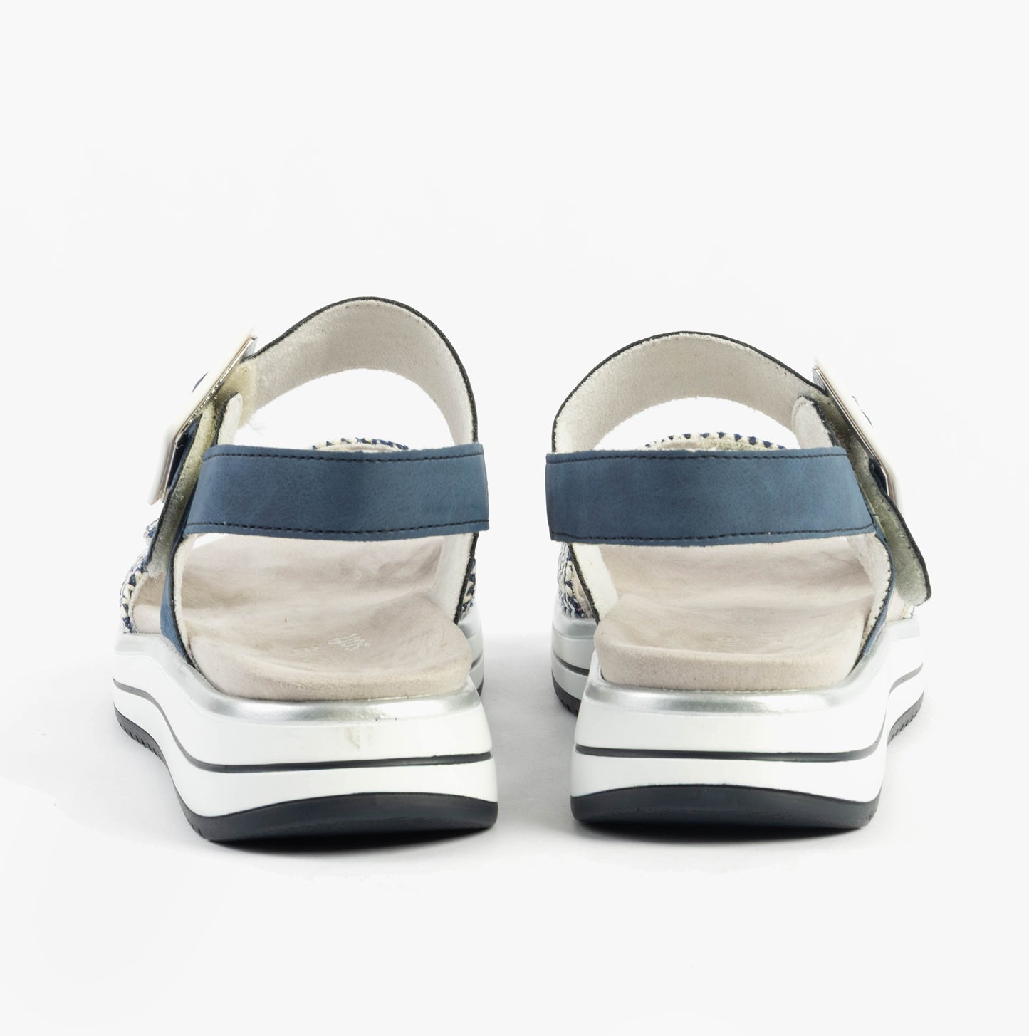 D1J53-14 Womens Sandals Blue Combination