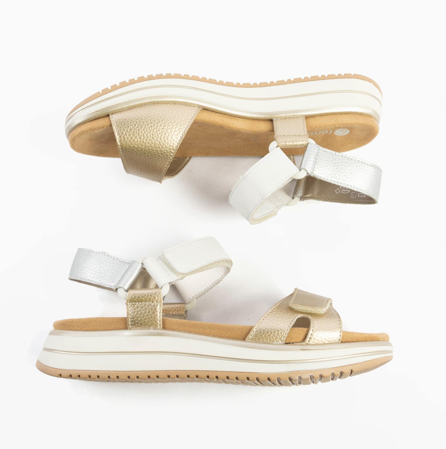 D1J57-90 Womens Sandals Metallic