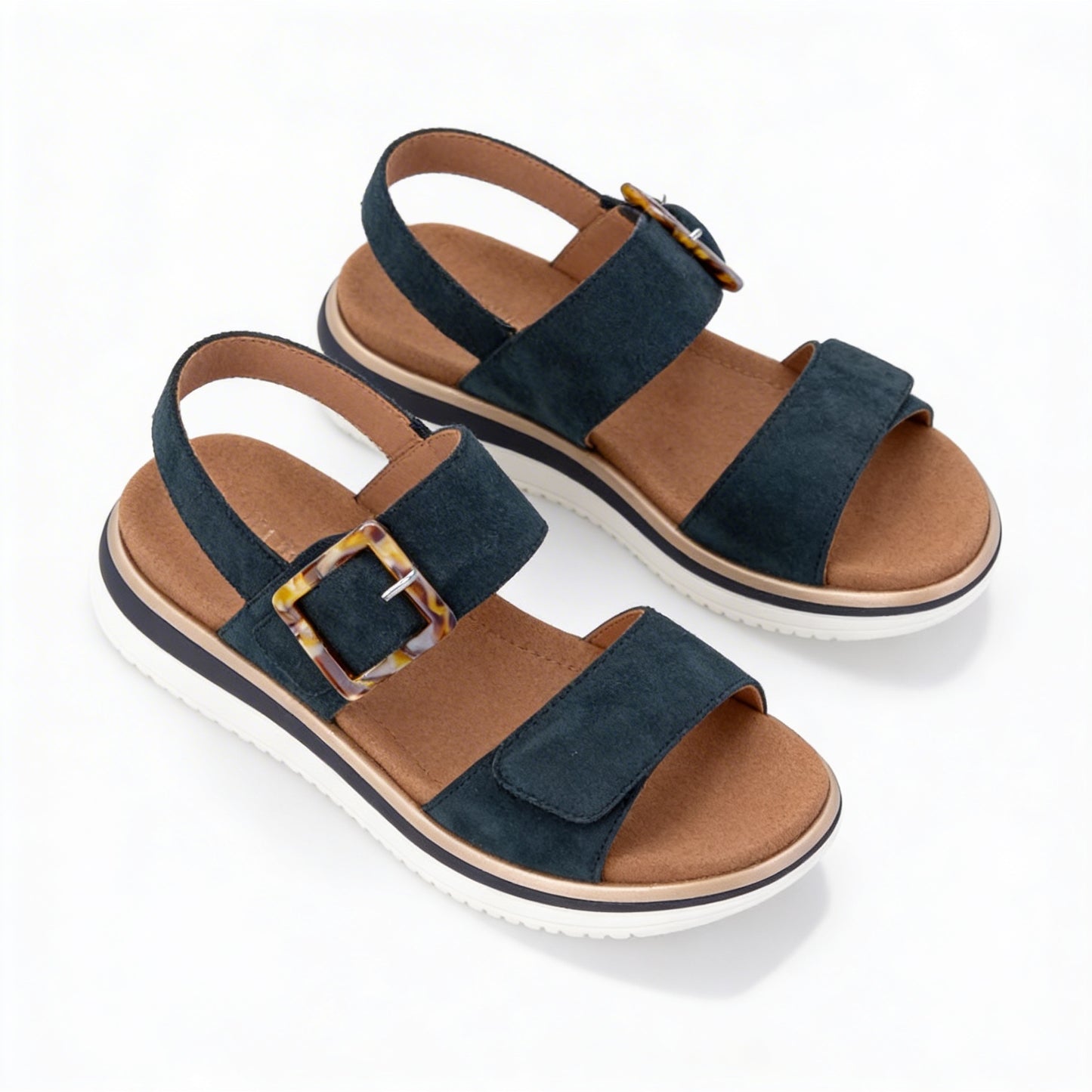 Remonte D1J62 Womens Ankle Strap Sandals Blue