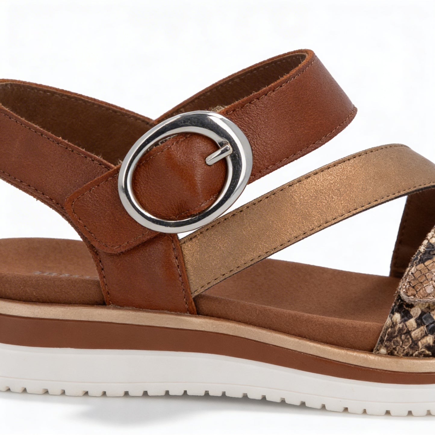 Remonte D1J64 Womens Ankle Strap Sandals Brown