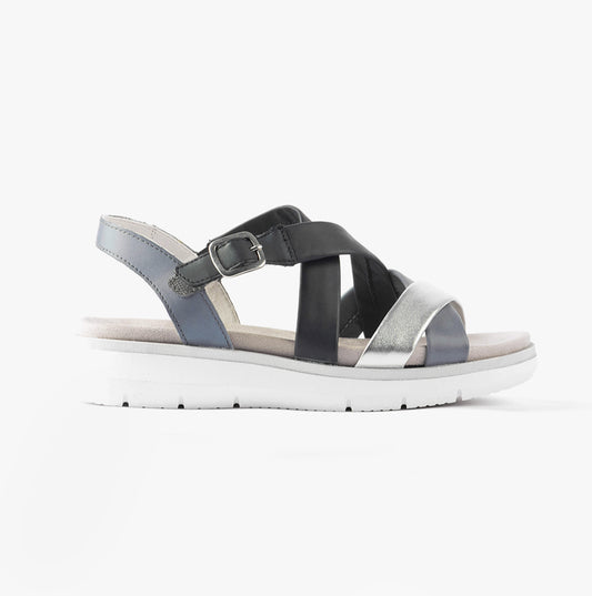 D2K53-14 Womens Sandals Blue Combination
