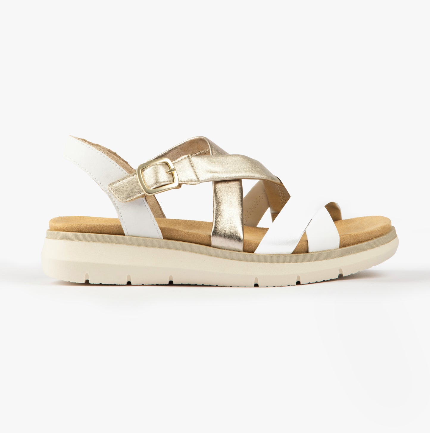 D2K53-91 Womens Sandals Metallic