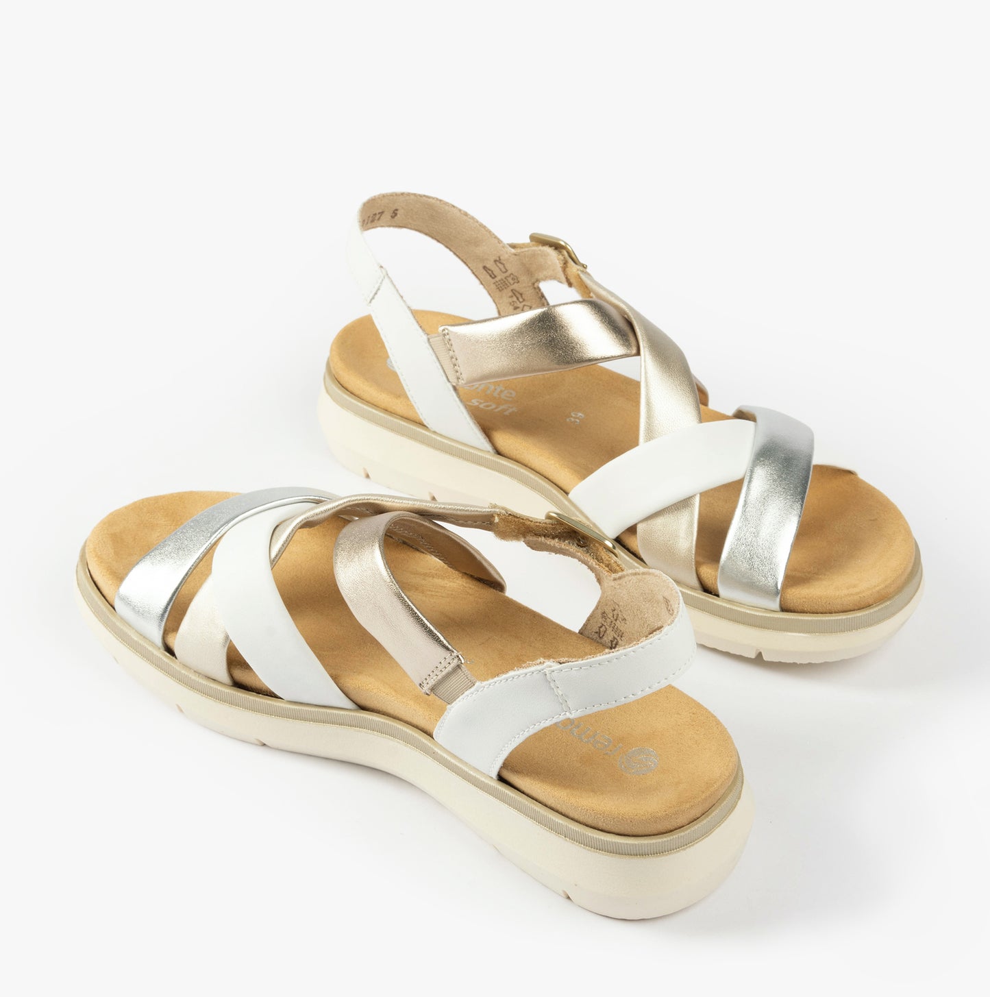 D2K53-91 Womens Sandals Metallic