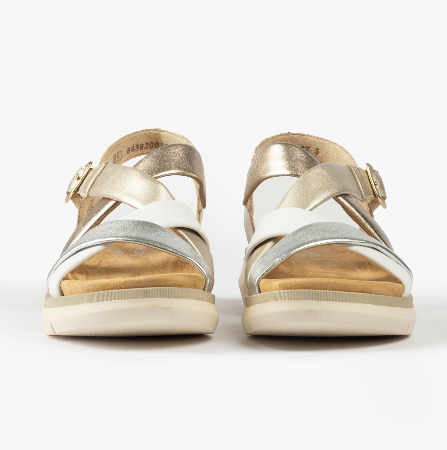 D2K53-91 Womens Sandals Metallic