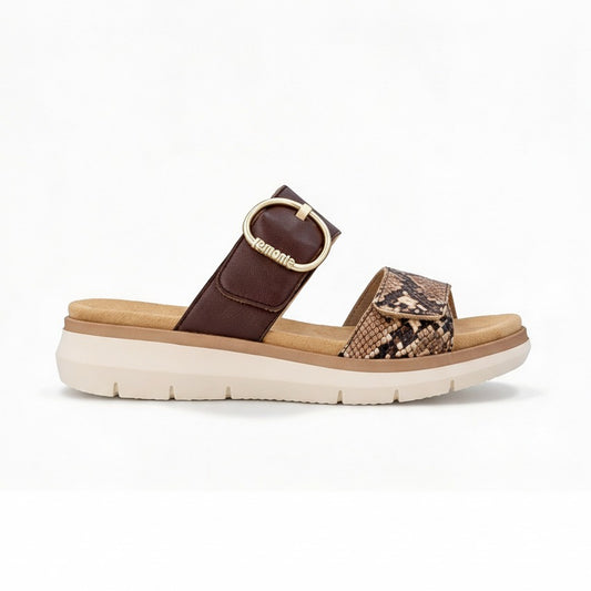 Remonte D2K57 Womens Cross Strap Sandals Brown