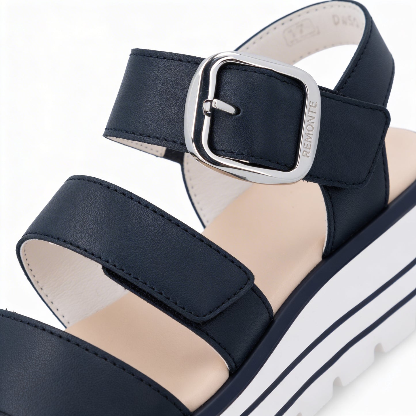 Remonte D3N50 Womens Ankle Strap Sandals Blue