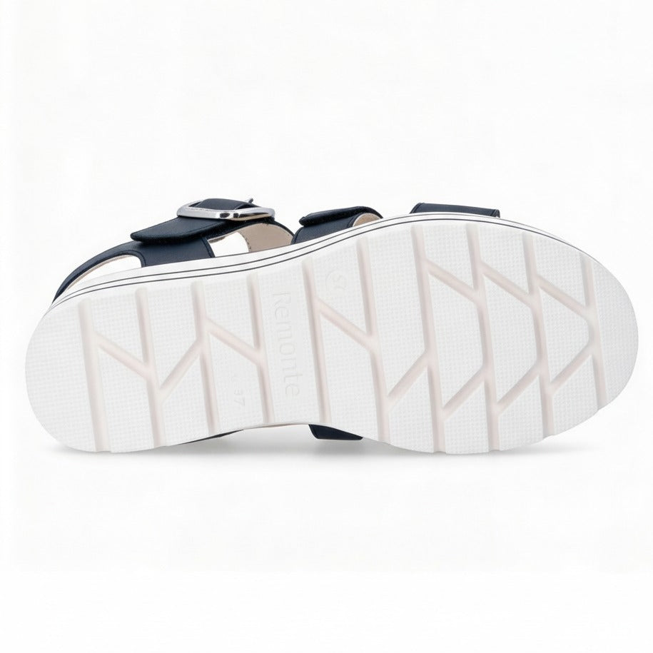 Remonte D3N50 Womens Ankle Strap Sandals Blue