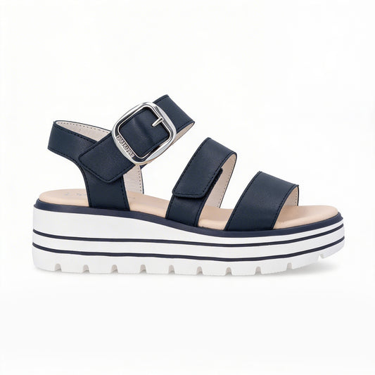 Remonte D3N50 Womens Ankle Strap Sandals Blue