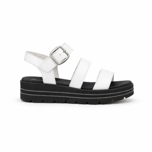 Remonte D3N50 Womens Ankle Strap Sandals White