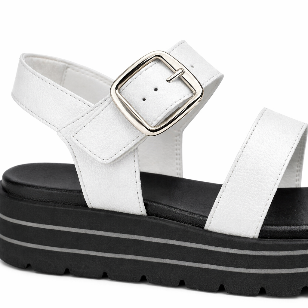 Remonte D3N50 Womens Ankle Strap Sandals White