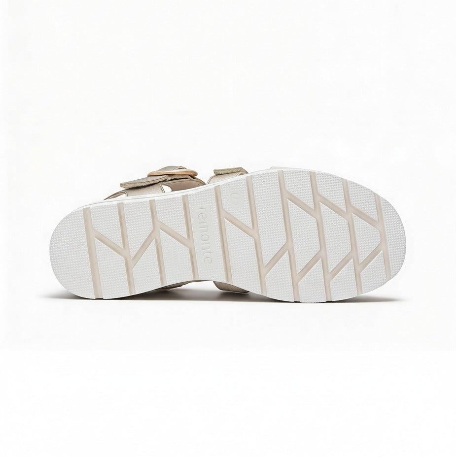 Remonte D3N50 Womens Ankle Strap Sandals Beige