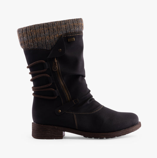 D8070-01 Womens Boots Black