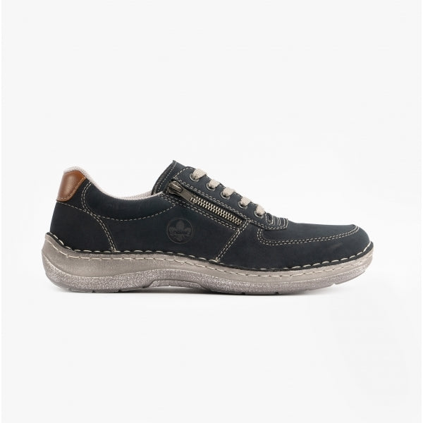 Rieker 03030 Mens Casual Trainers Blue