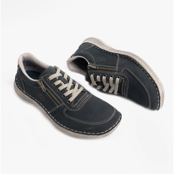 Rieker 03030 Mens Casual Trainers Blue