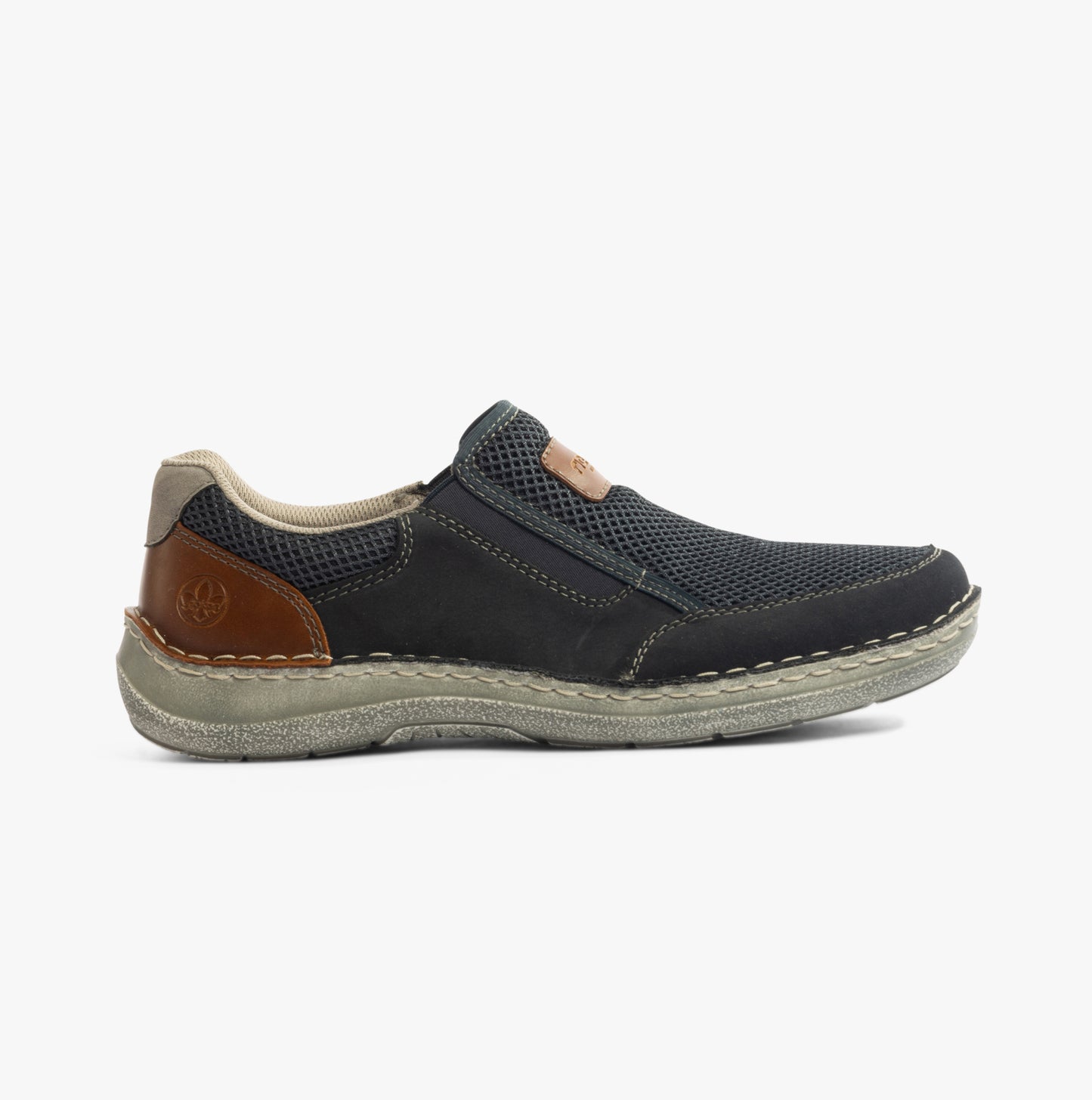 Rieker 03053 Mens Casual Shoes Blue