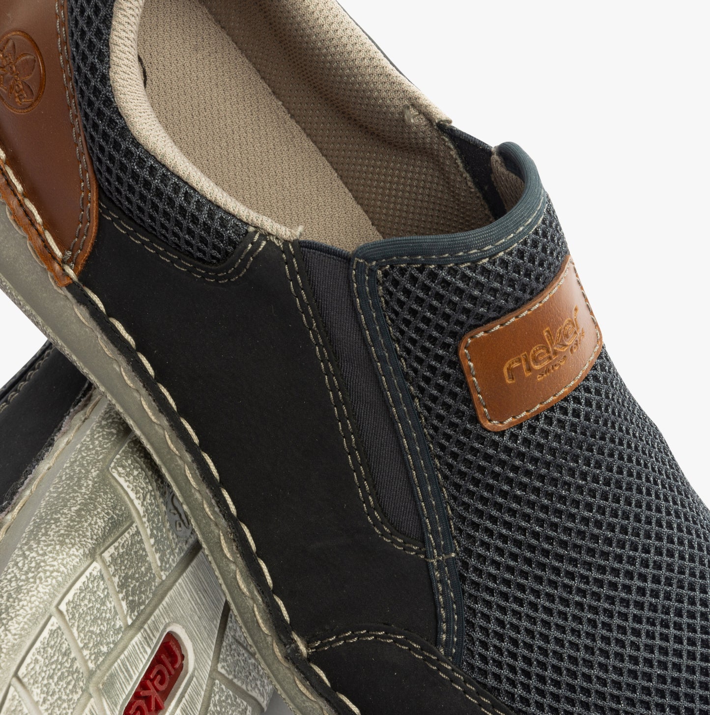 Rieker 03053 Mens Casual Shoes Blue