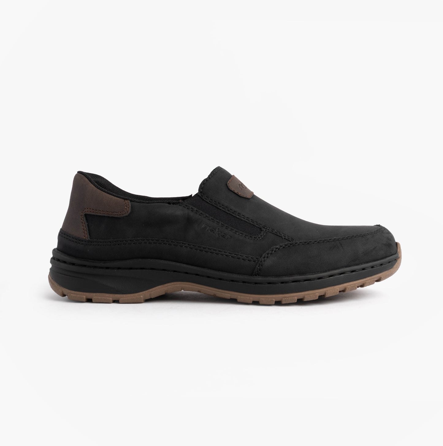 03365-00 Mens Moccasins Slip-On Shoes Black
