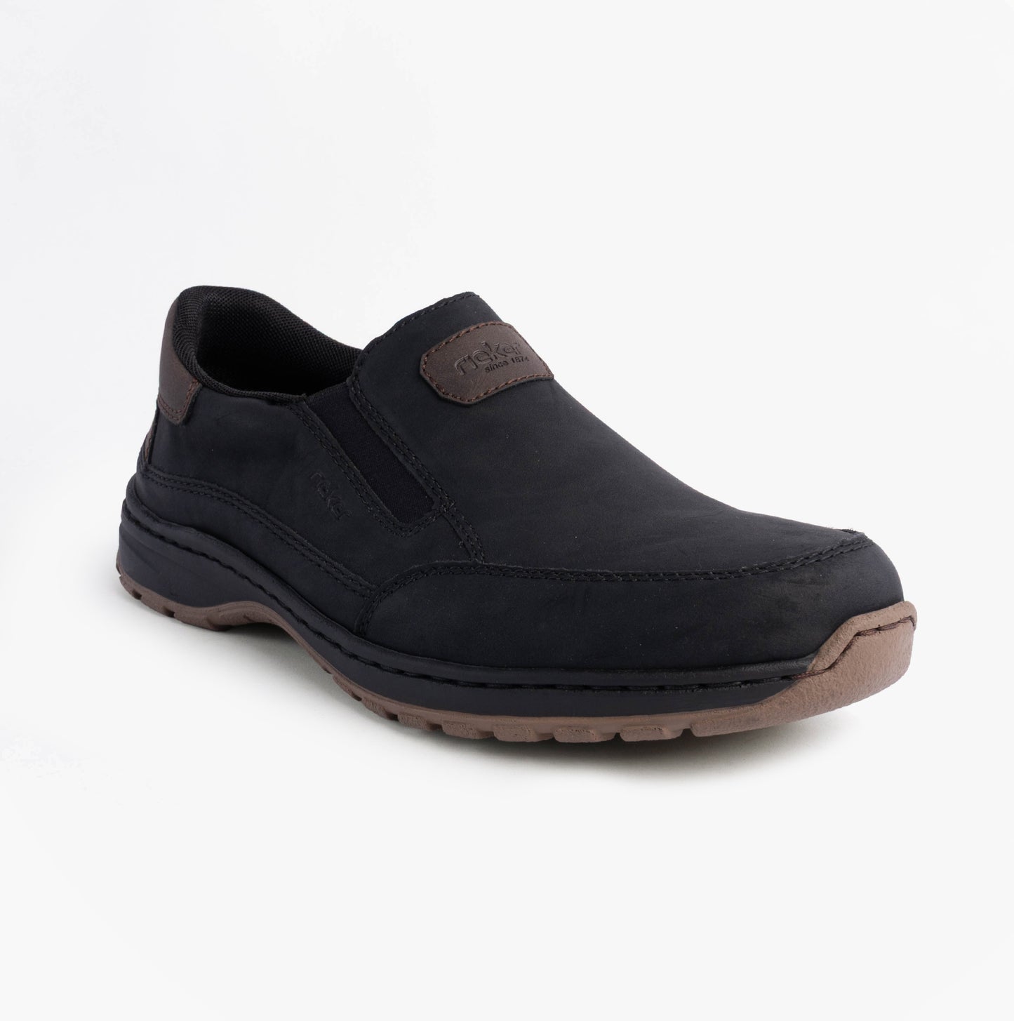 03365-00 Mens Moccasins Slip-On Shoes Black