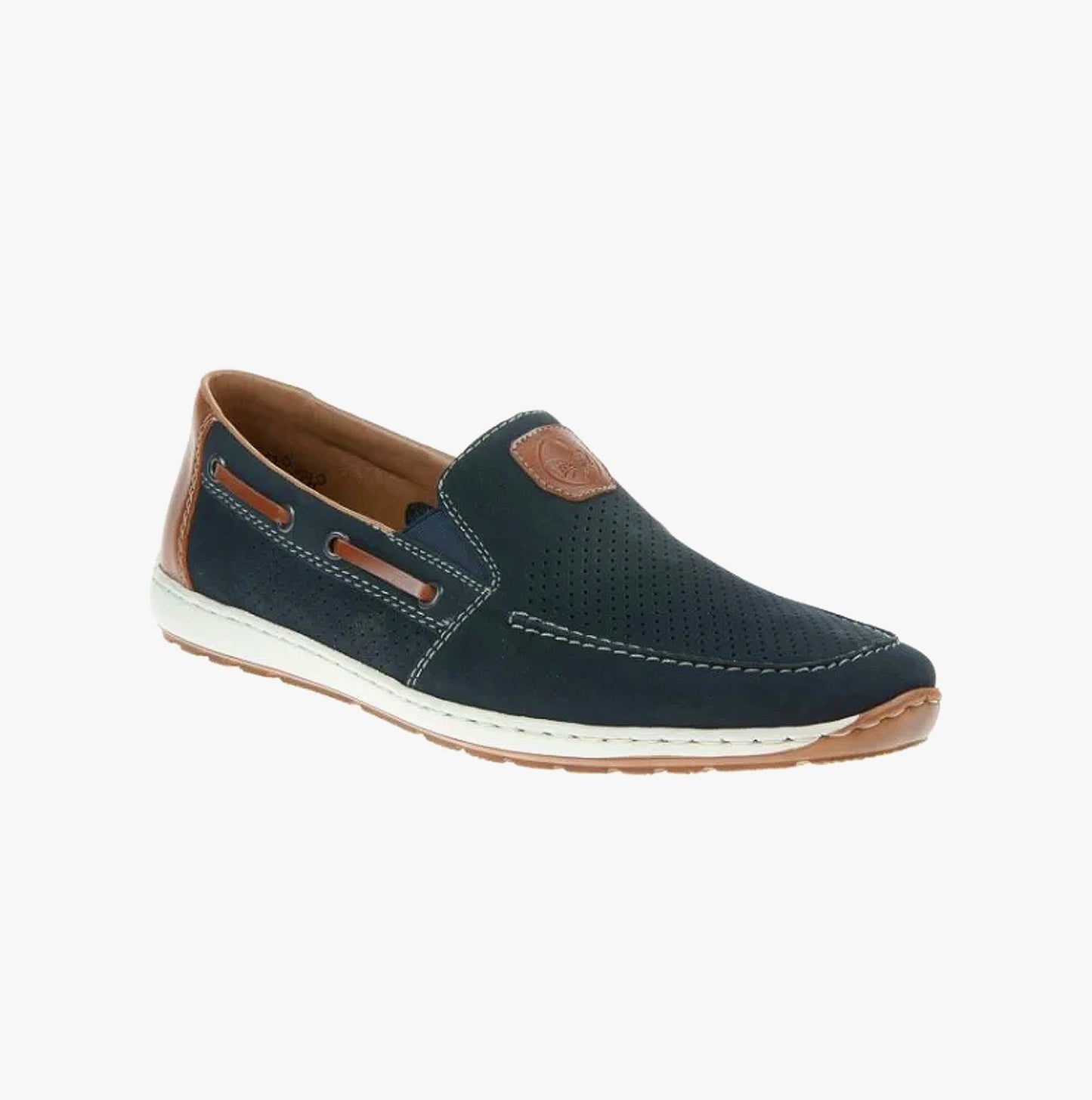 Rieker 08866 Mens Boat & Deck Shoes Blue