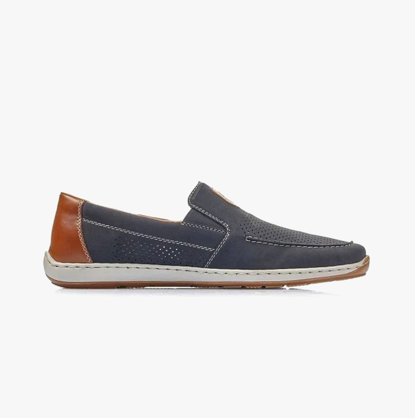 Rieker 08866 Mens Boat & Deck Shoes Blue