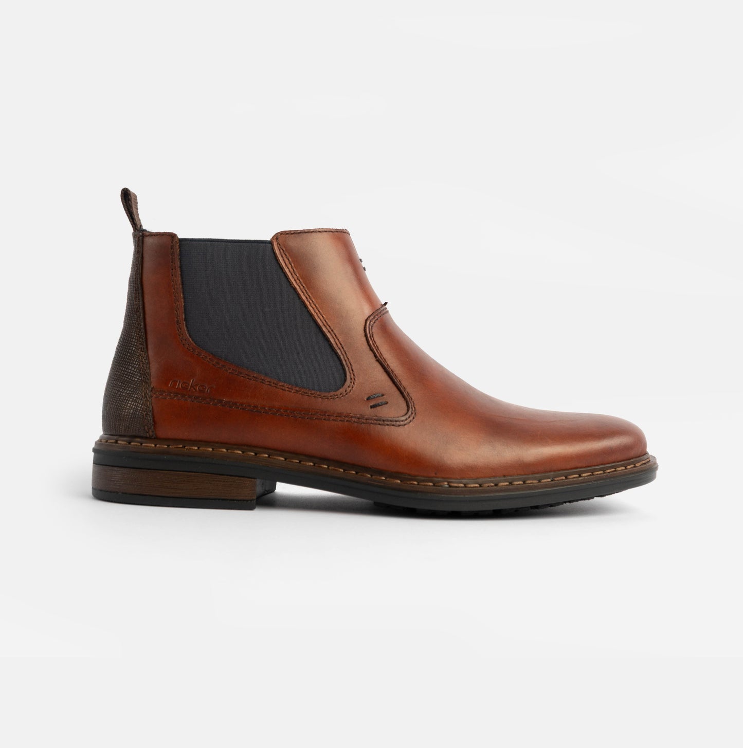 17654-22 Mens Leather Boots Brown