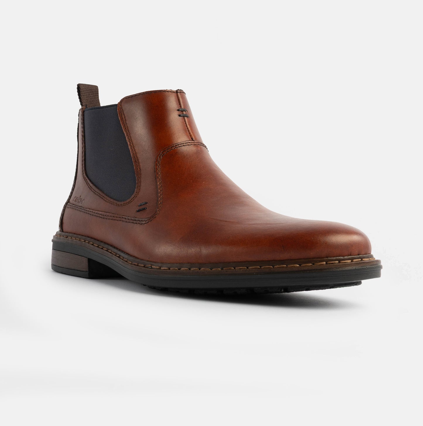 17654-22 Mens Leather Boots Brown