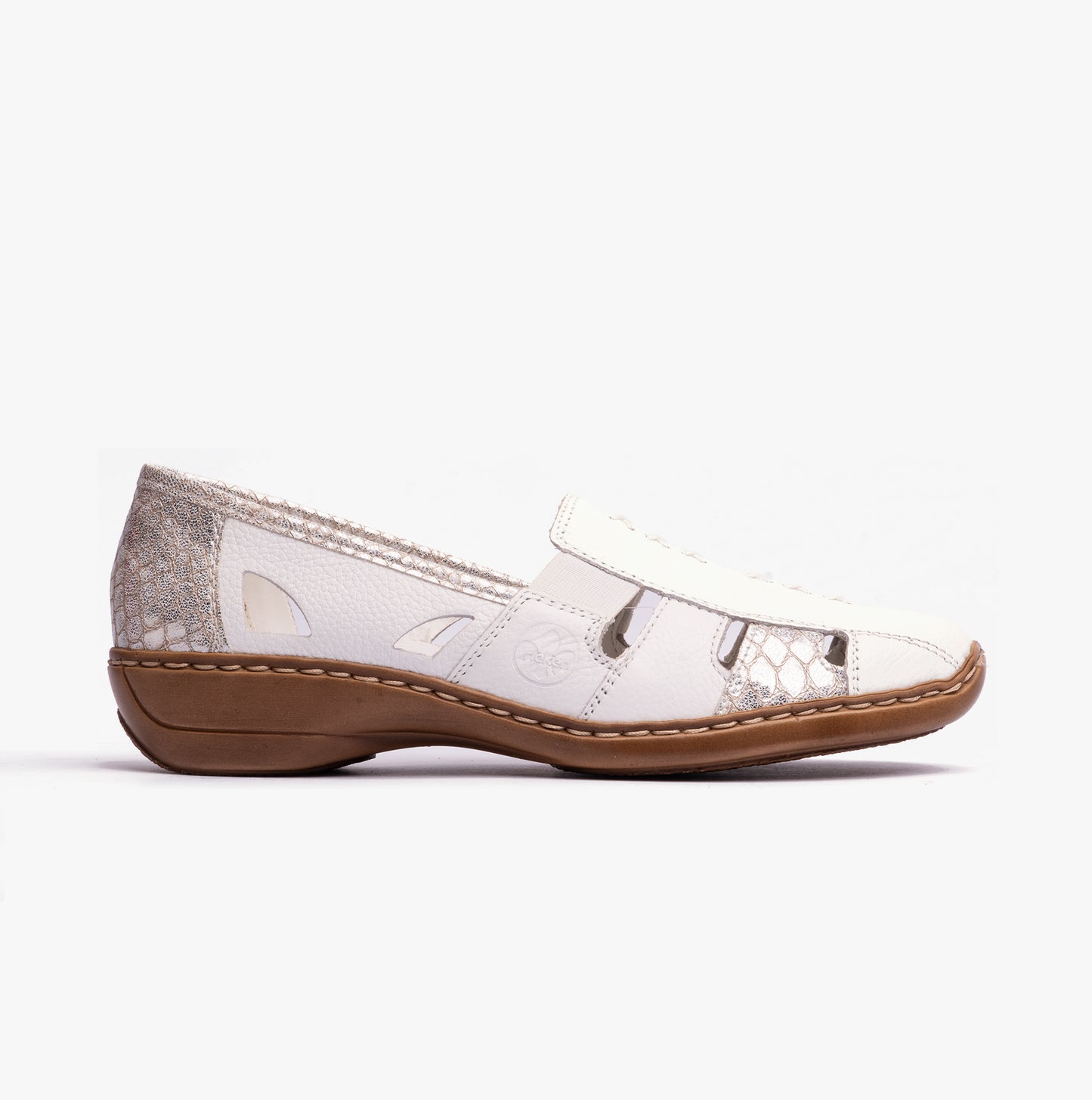 Rieker 41385 Womens Casual Shoes White