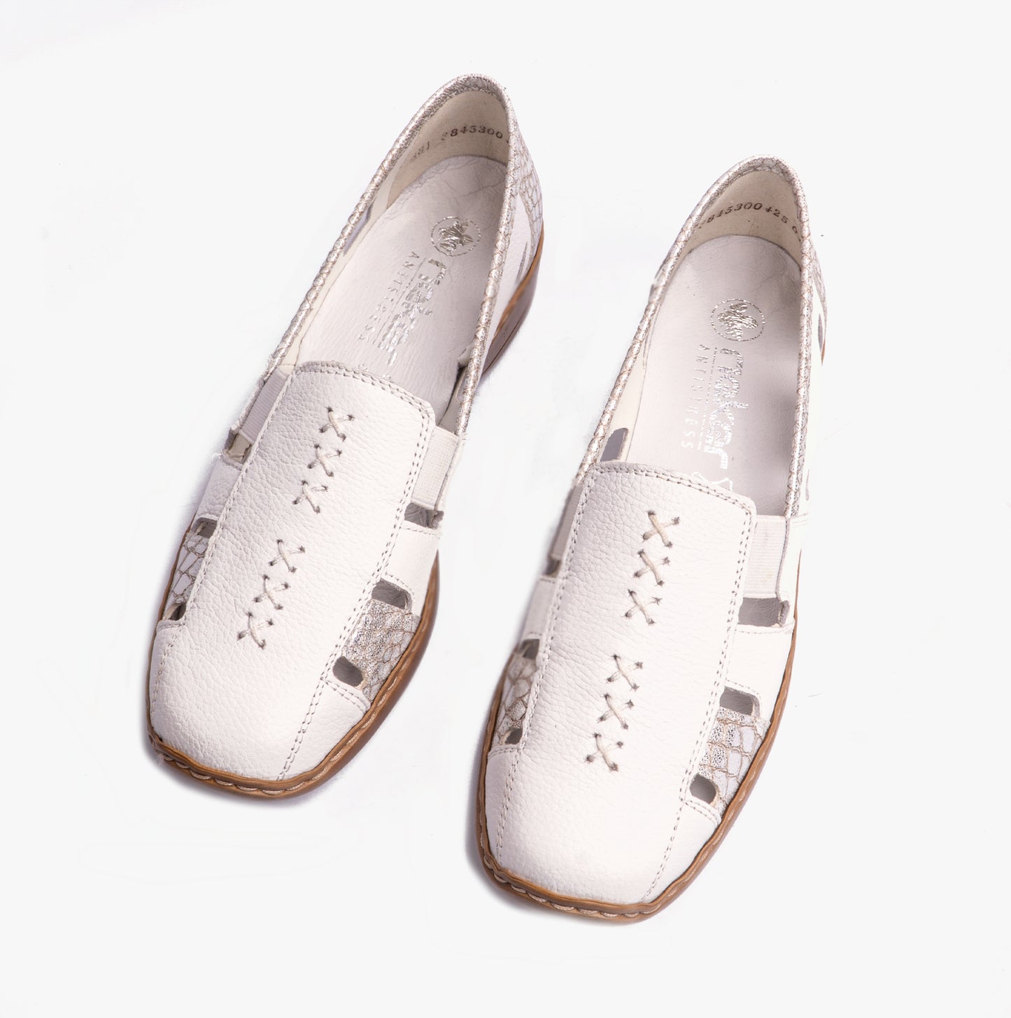 Rieker 41385 Womens Casual Shoes White