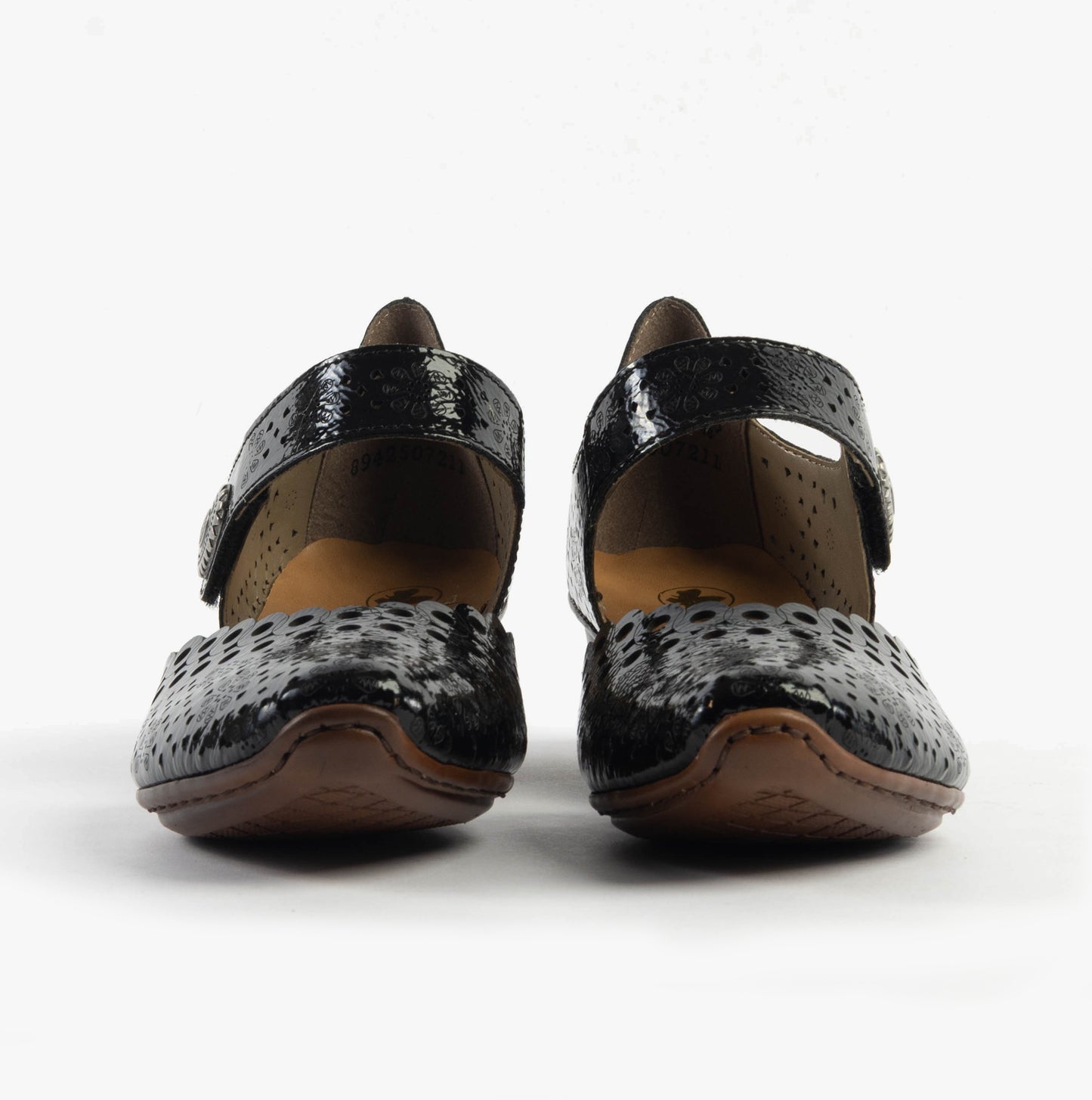 Rieker 43753-02 Womens Shoes Patent Black