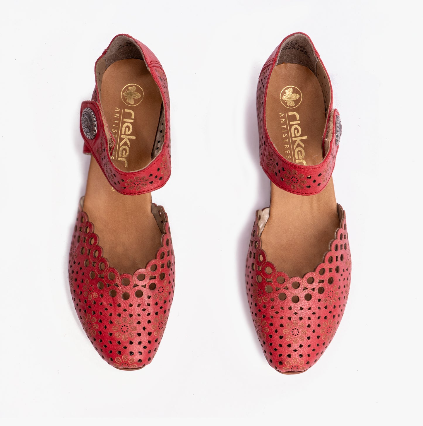 Rieker 43753-33 Womens Shoes Red