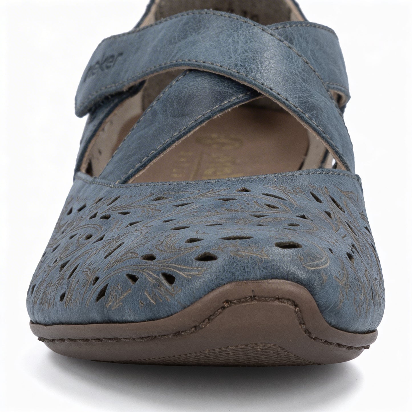 Rieker 43773 Womens Mary Jane Blue
