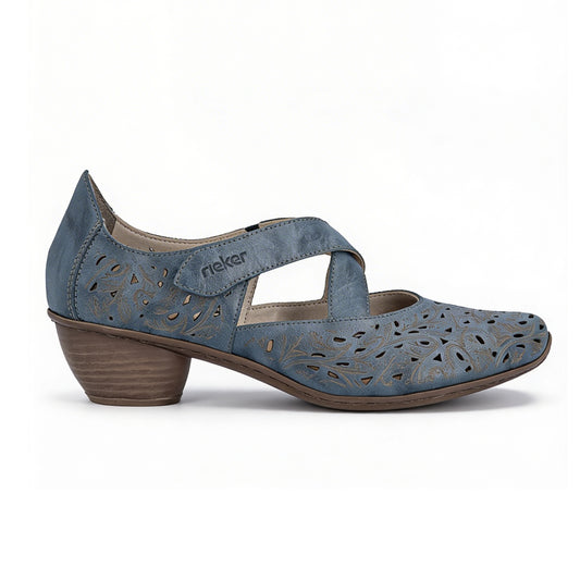 Rieker 43773 Womens Mary Jane Blue